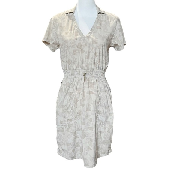 REI Trailmade Short Sleeve Casual Lightweight Outdoor Dress Light Khaki Size XS - Picture 4 of 13